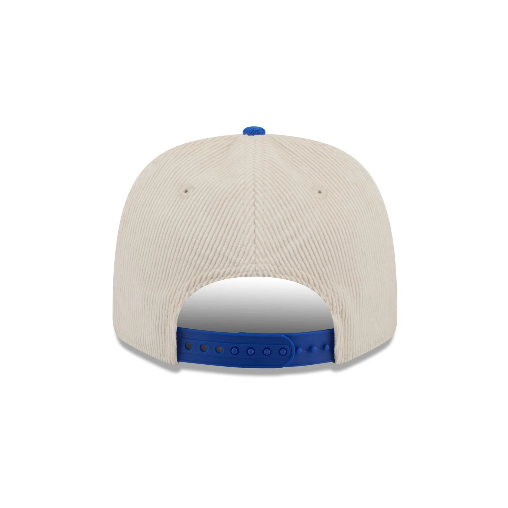 LOS ANGELES RAMS LOYAL CORDUROY 9SEVENTY STRETCH-SNAP ADJUSTABLE HAT - CHROME WHITE/ROYAL