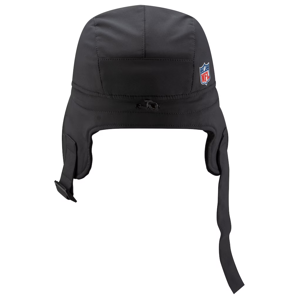 LOS ANGELES RAMS MEN'S 2025 NFL SIDELINE COLD WEATHER RUNNER DOG EAR ADJUSTABLE HAT - CHARCOAL
