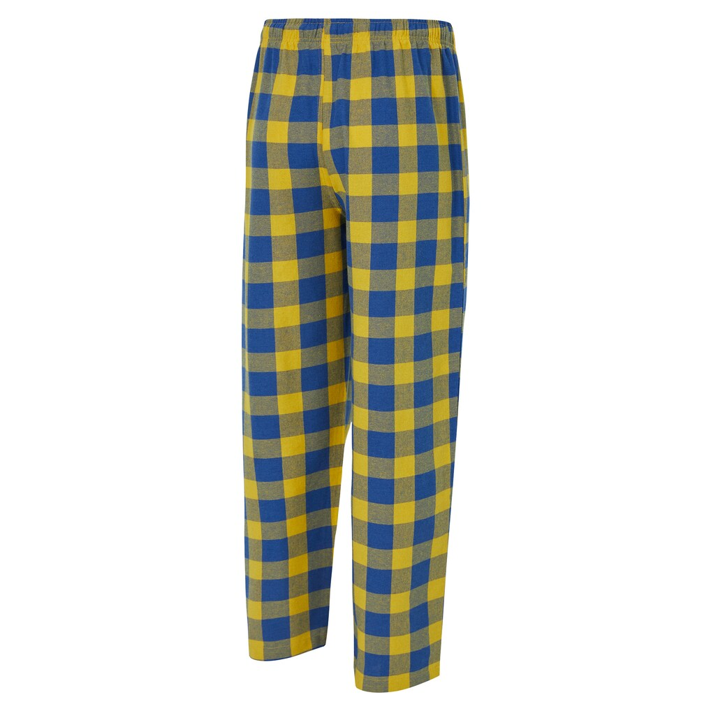 LOS ANGELES RAMS MEN'S COLLEGE CONCEPTS AVONDALE T-SHIRT & FLANNEL PANT SLEEPWEAR SET - ROYAL/GOLD