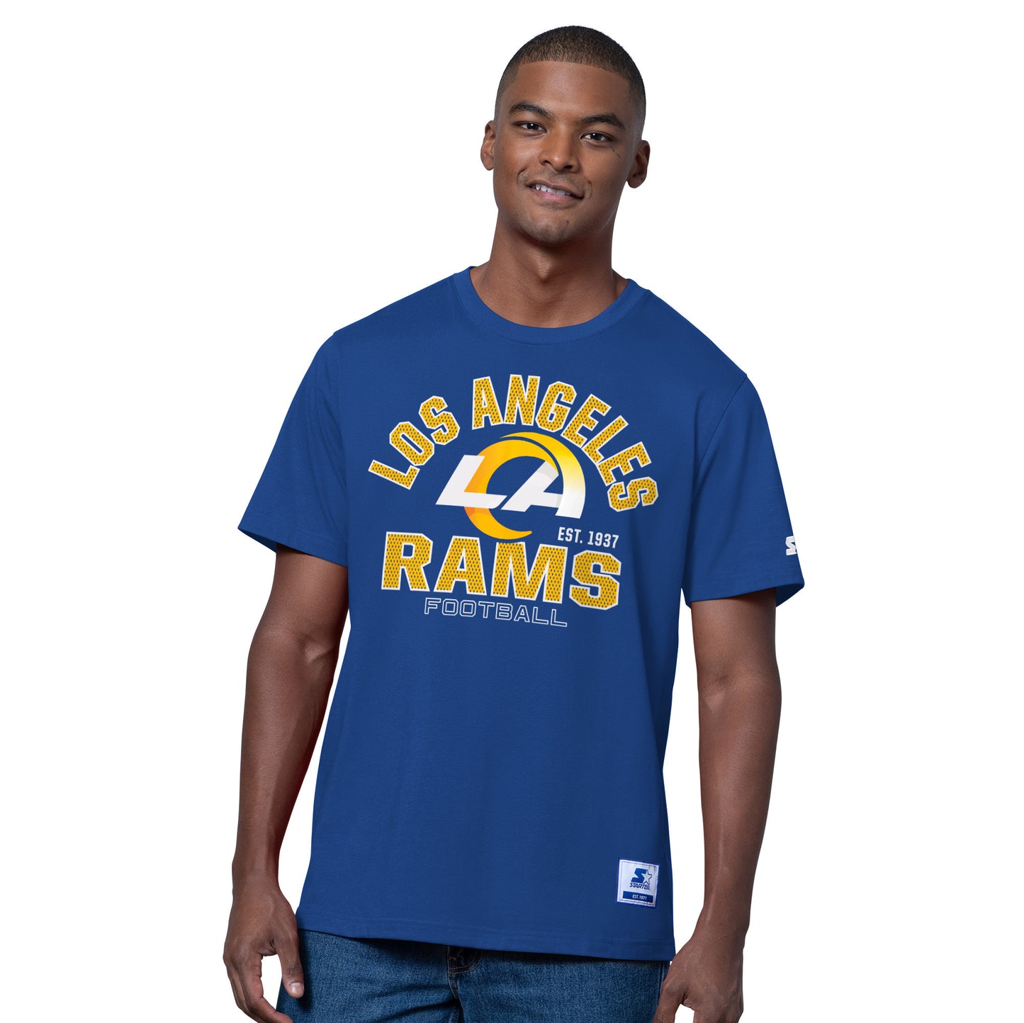 LOS ANGELES RAMS MEN'S G-III DEFENDER T-SHIRT - ROYAL