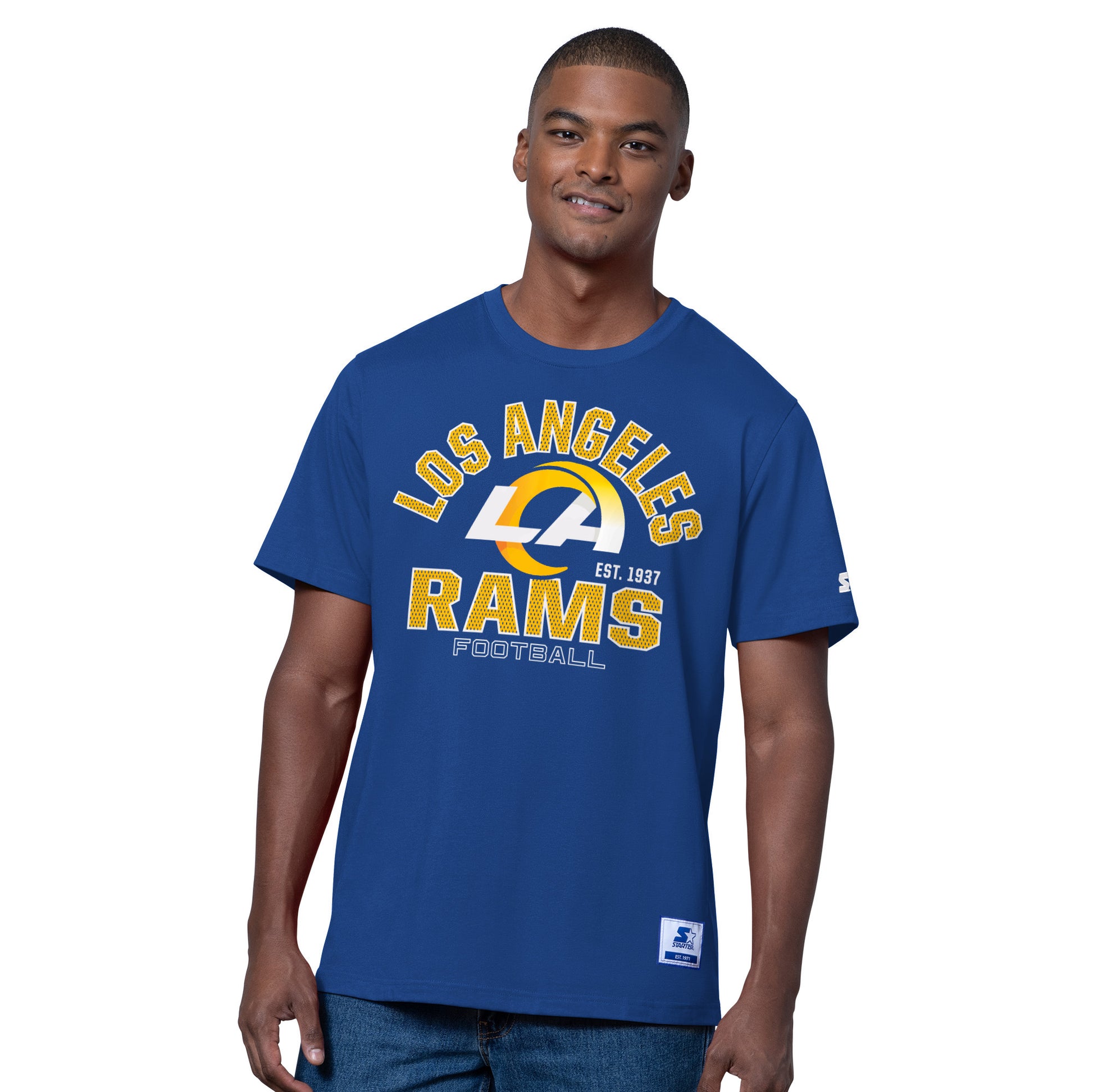 LOS ANGELES RAMS MEN'S G-III DEFENDER T-SHIRT - ROYAL