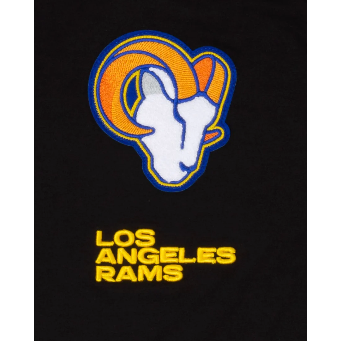 LOS ANGELES RAMS MEN'S LOGO SELECT PULLOVER HOODED SWEATSHIRT - BLACK