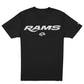 LOS ANGELES RAMS MEN'S NEW ERA EVERGREEN BASIC T-SHIRT - BLACK/WHITE