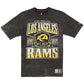 LOS ANGELES RAMS MEN'S NEW ERA THROWBACK ACID WASH T-SHIRT - BLACK