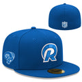 LOS ANGELES RAMS NEW ERA FEARLESS CUSTOM 59FIFTY FITTED HAT - BLUE