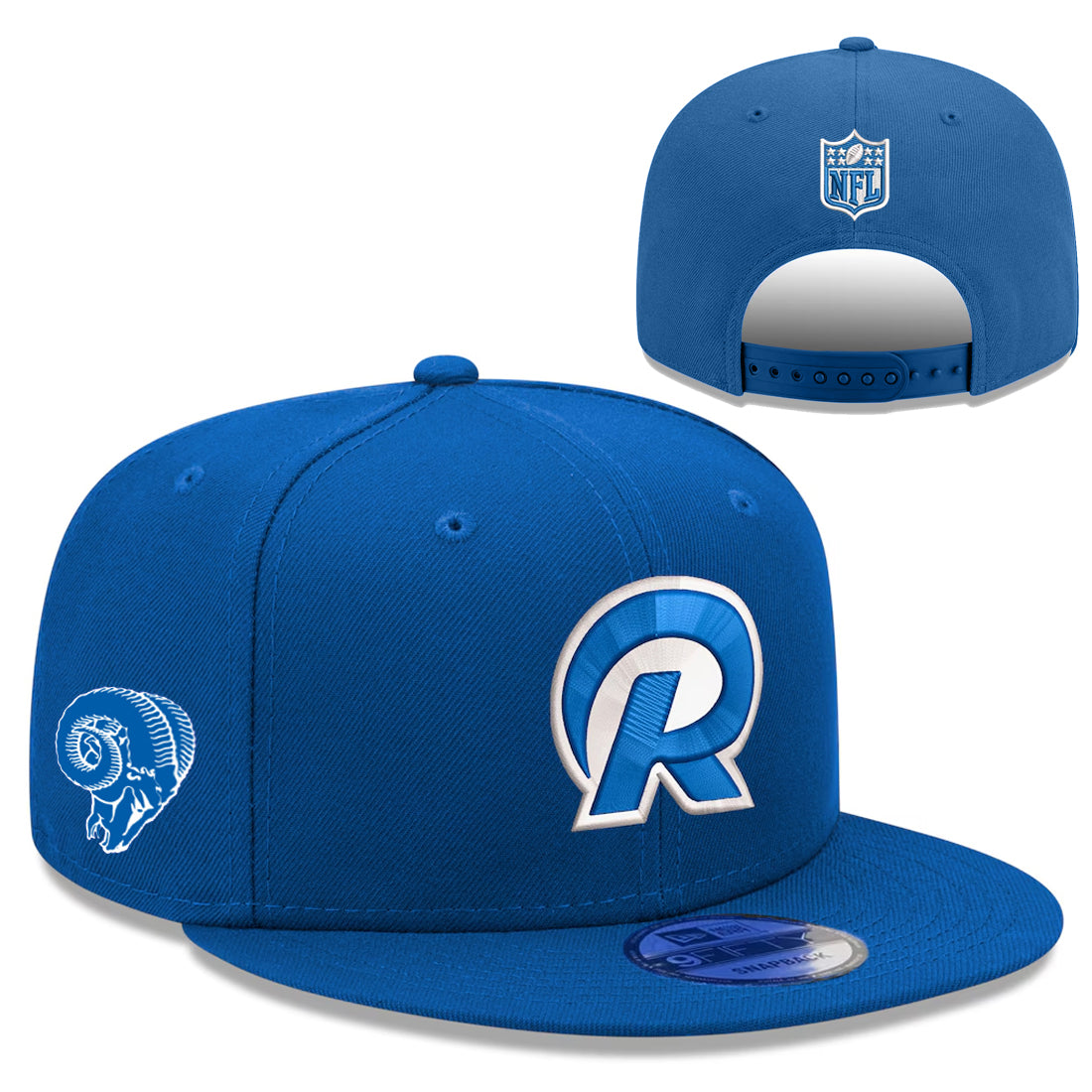 LOS ANGELES RAMS NEW ERA FEARLESS CUSTOM 9FIFTY SNAPBACK HAT - BLUE