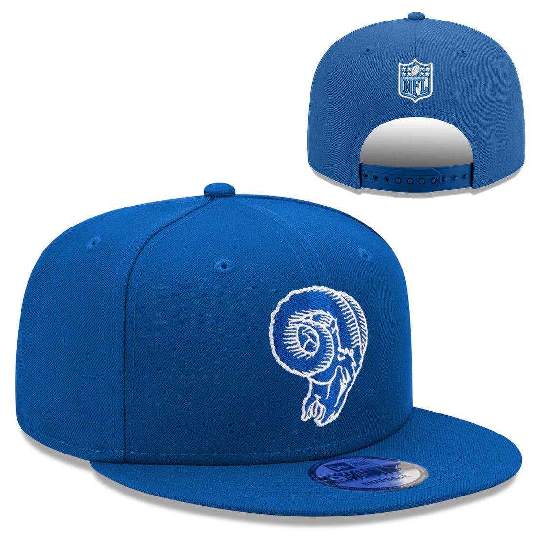 LOS ANGELES RAMS NEW ERA RETRO CUSTOM 9FIFTY SNAPBACK HAT - BLUE