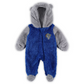 LOS ANGELES RAMS NEWBORN GAME NAP TEDDY BEAR FLEECE BUNTING FULL-ZIP SLEEPER