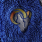 LOS ANGELES RAMS NEWBORN GAME NAP TEDDY BEAR FLEECE BUNTING FULL-ZIP SLEEPER