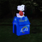 LOS ANGELES RAMS NFL INFLATABLE PEANUTS 5' SNOOPY DOG HOUSE