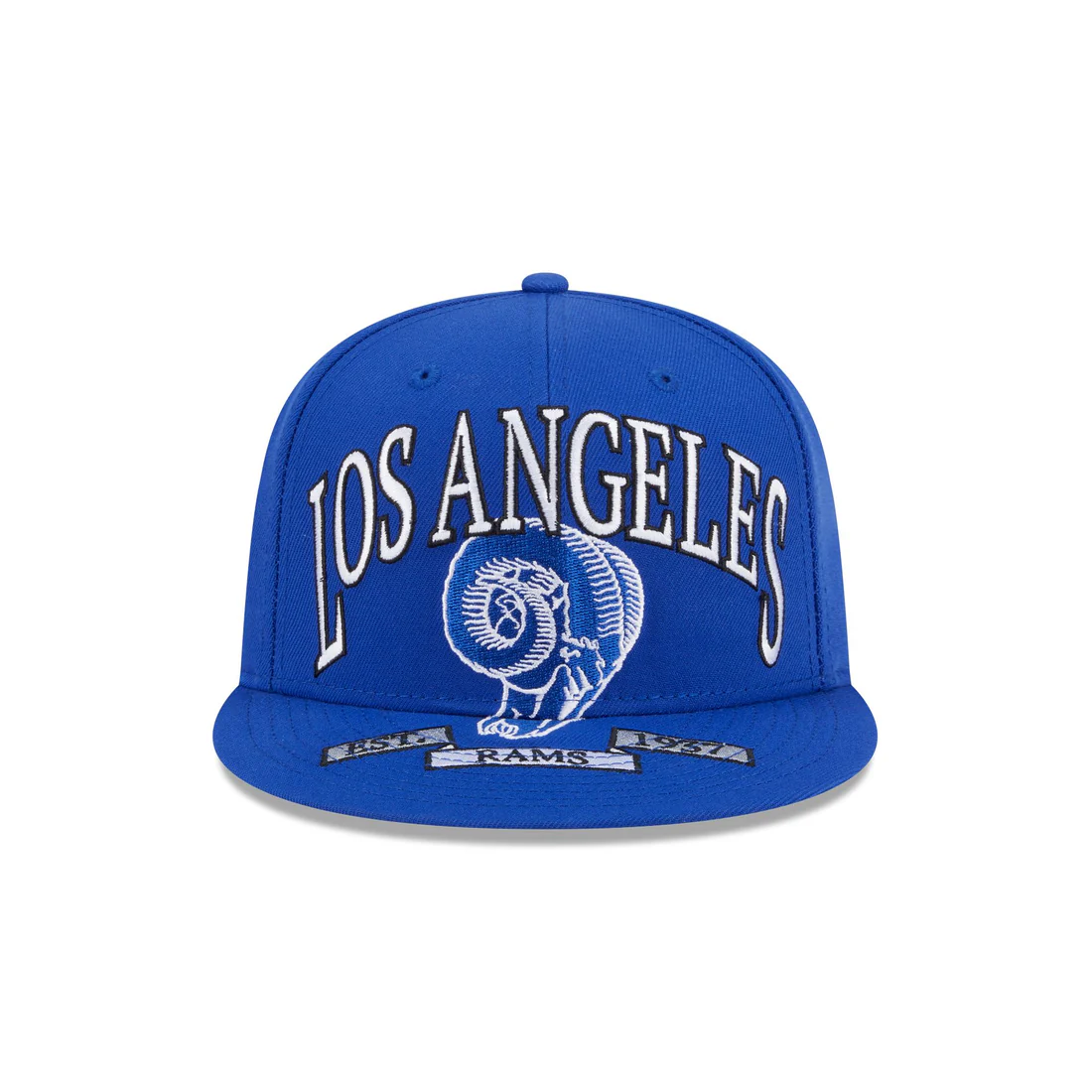 LOS ANGELES RAMS OVERSIZED 59FIFTY FITTED HAT - BLUE