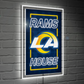 LOS ANGELES RAMS RECTANGLE NEOLITE LED WALL DECOR