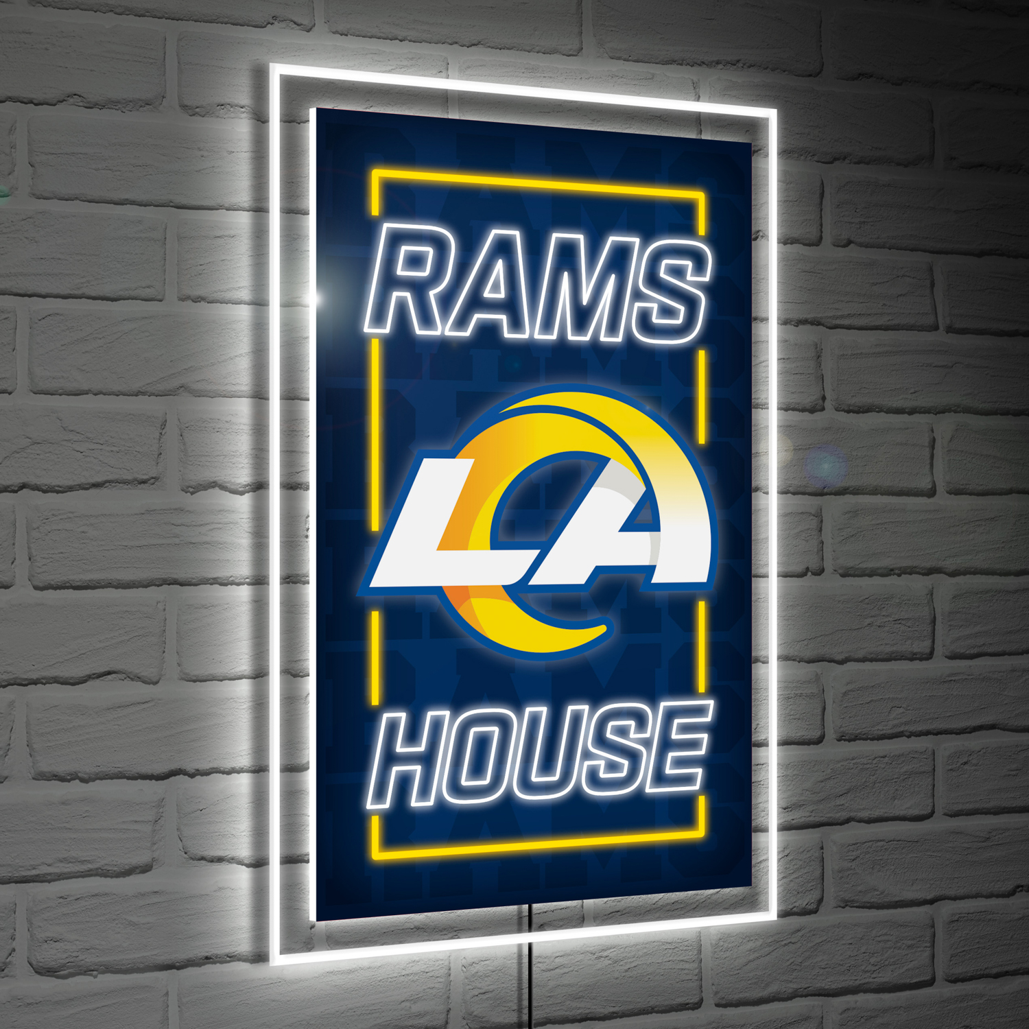 LOS ANGELES RAMS RECTANGLE NEOLITE LED WALL DECOR – JR'S SPORTS