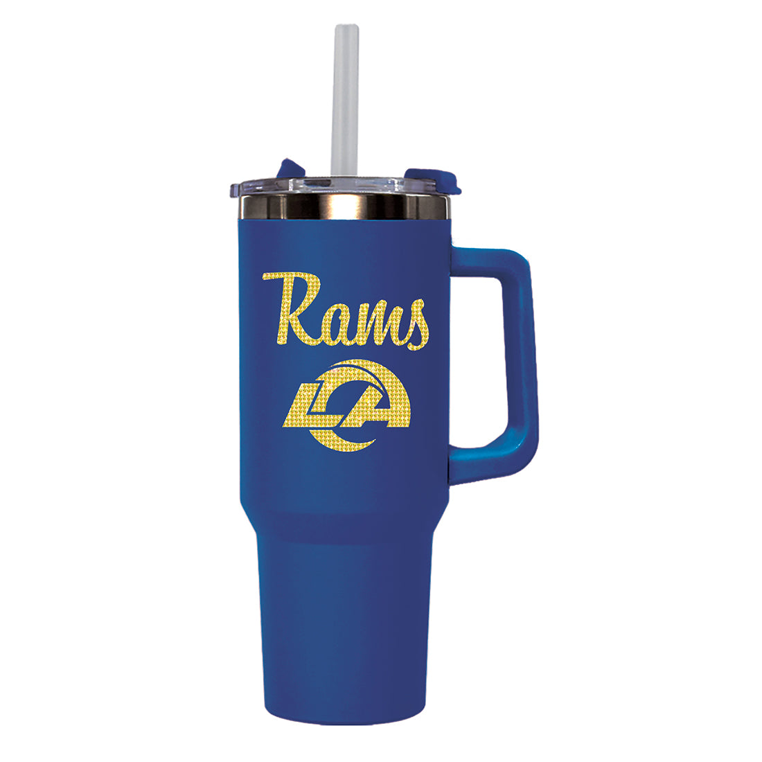 LOS ANGELES RAMS THE MEMORY TUMBLER 40 OZ. SINGLE HIT BLING TUMBLER -  BLUE