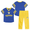 LOS ANGELES RAMS TODDLER OUTERSTUFF REDZONE SET - BLUE/GOLD