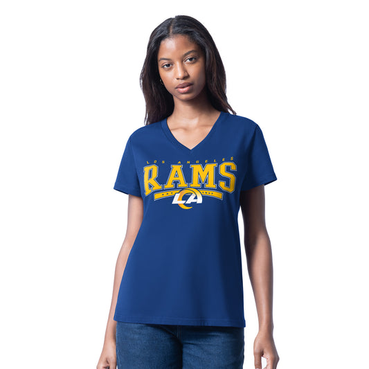 LOS ANGELES RAMS WOMEN'S G-III 4HER BY CARL BANKS CHEER DANCE II T-SHIRT - BLUE