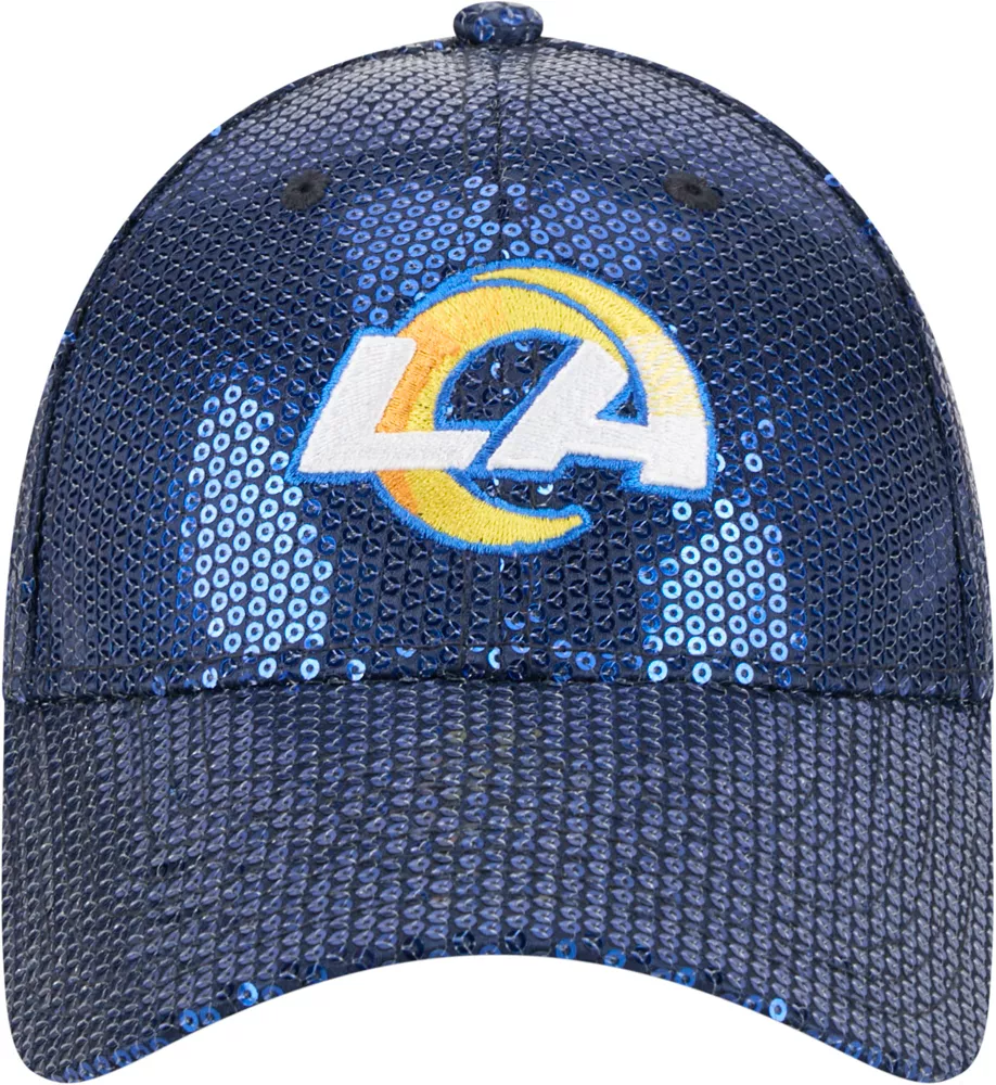 LOS ANGELES RAMS WOMEN'S SEQUIN 9FORTY ADJUSTABLE HAT - BLUE