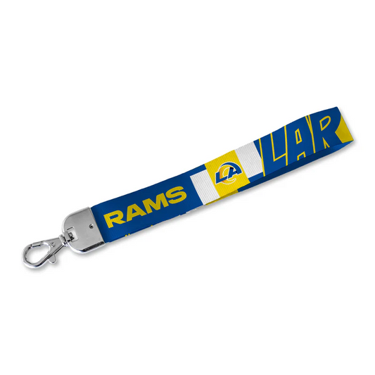 LOS ANGELES RAMS WRISTLET LANYARD KEYCHAIN