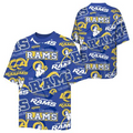 LOS ANGELES RAMS YOUTH OUTERSTUFF SHIFT T-SHIRT - BLUE