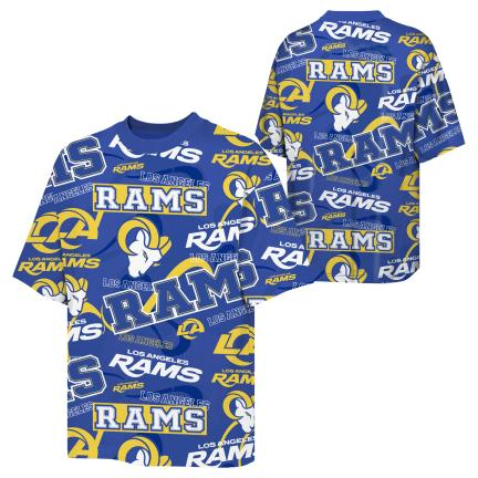 LOS ANGELES RAMS YOUTH OUTERSTUFF SHIFT T-SHIRT - BLUE