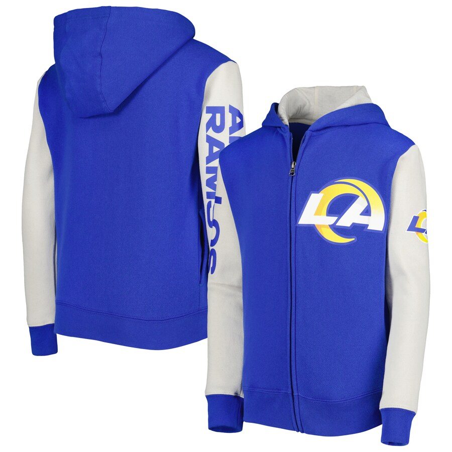 LOS ANGELES RAMS YOUTH POSTER BOARD FULL -ZIP HOODED SWEATSHIRT