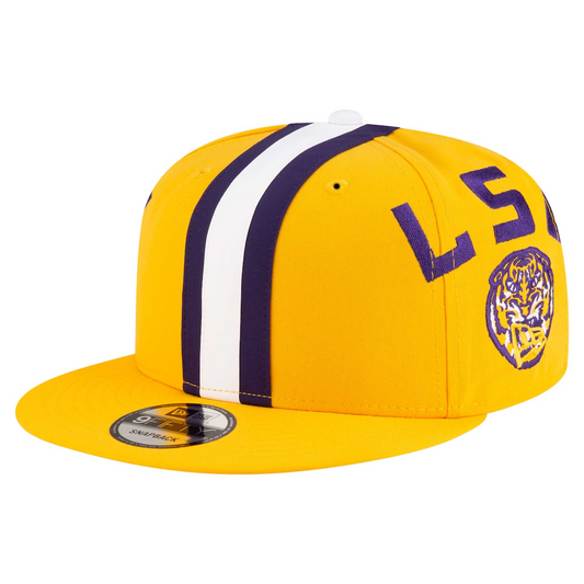 LSU TIGERS HELMET PACK 9FIFTY SNAPBACK HAT - PURPLE