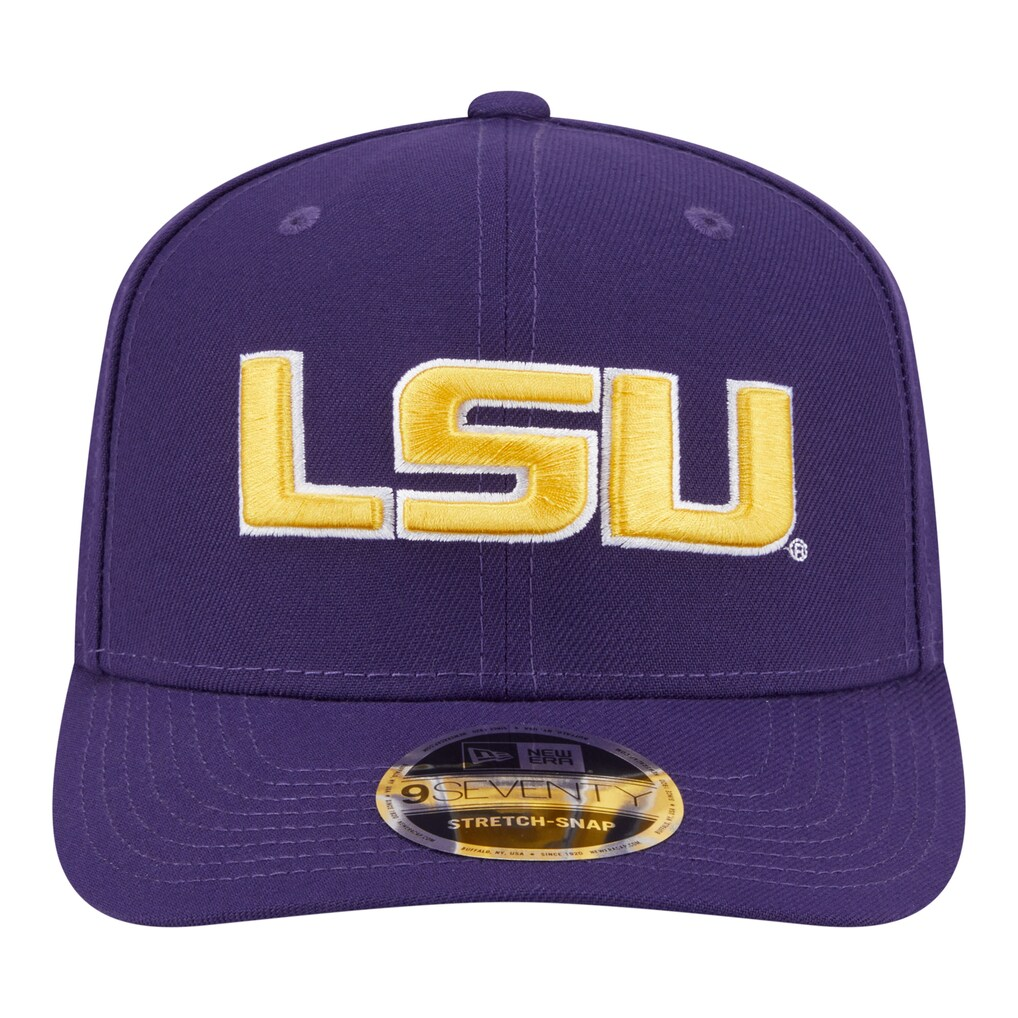 LSU TIGERS TEAM COLLECTIVE 9SEVENTY STRETCH-SNAP ADJUSTABLE HAT - PURPLE