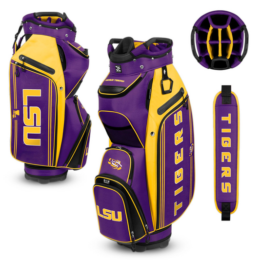 LSU TIGERS TEAM EFFORT BUCKET III COOLER CART GOLF BAG