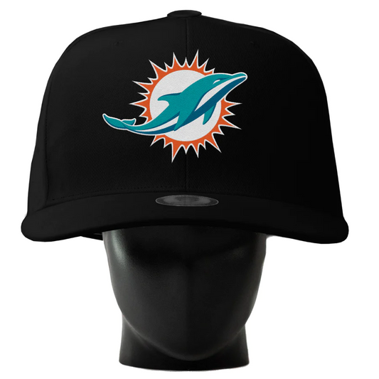 MIAMI DOLPHINS NOGGIN OVERSIZED HAT - BLACK