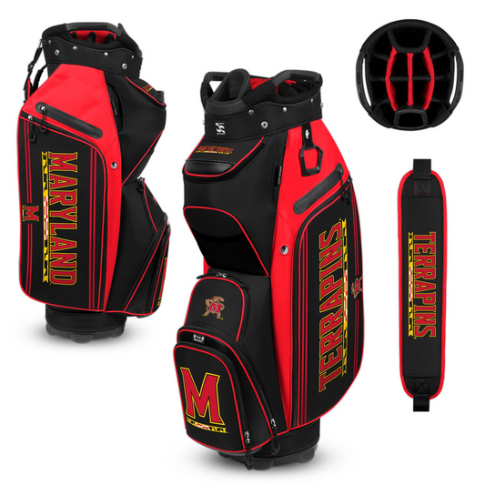 MARYLAND TERRAPINS TEAM EFFORT BUCKET III COOLER CART GOLF BAG