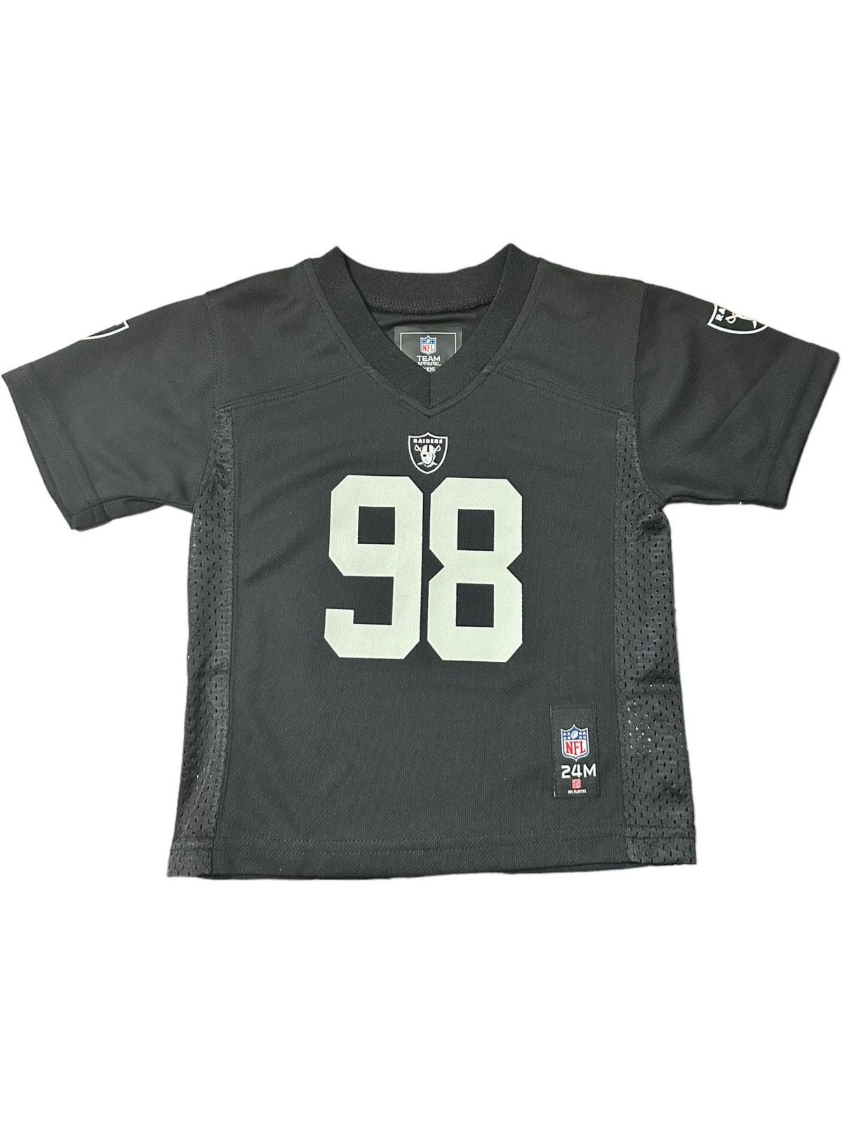 CAMISETA INFANTIL DE NIVEL MEDIO LAS VEGAS RAIDERS MAXX CROSBY