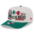 MEXICO NEW ERA CLASSIC 9FIFTY A-FRAME SNAPBACK HAT - CHROME WHITE/GREEN