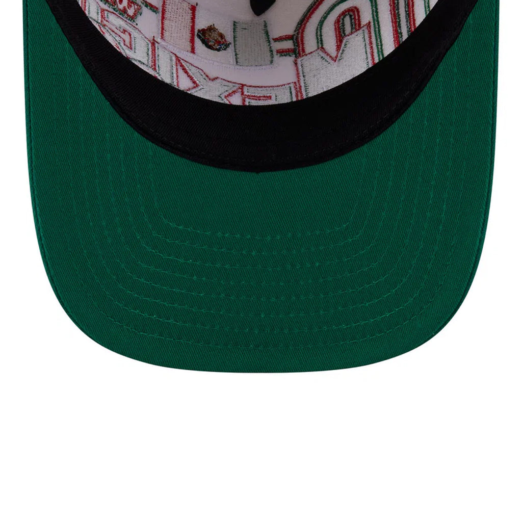 MEXICO NEW ERA CLASSIC 9FIFTY A-FRAME SNAPBACK HAT - CHROME WHITE/GREEN