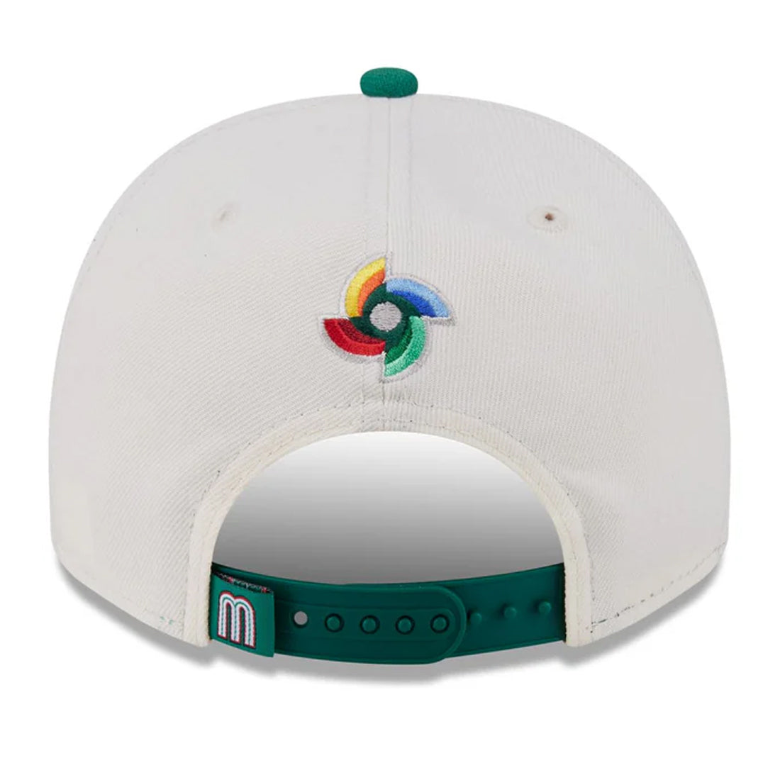 MEXICO NEW ERA CLASSIC 9FIFTY A-FRAME SNAPBACK HAT - CHROME WHITE/GREEN