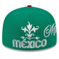 MEXICO NEW ERA WORDMARK 59FIFTY FITTED HAT - GREEN/RED