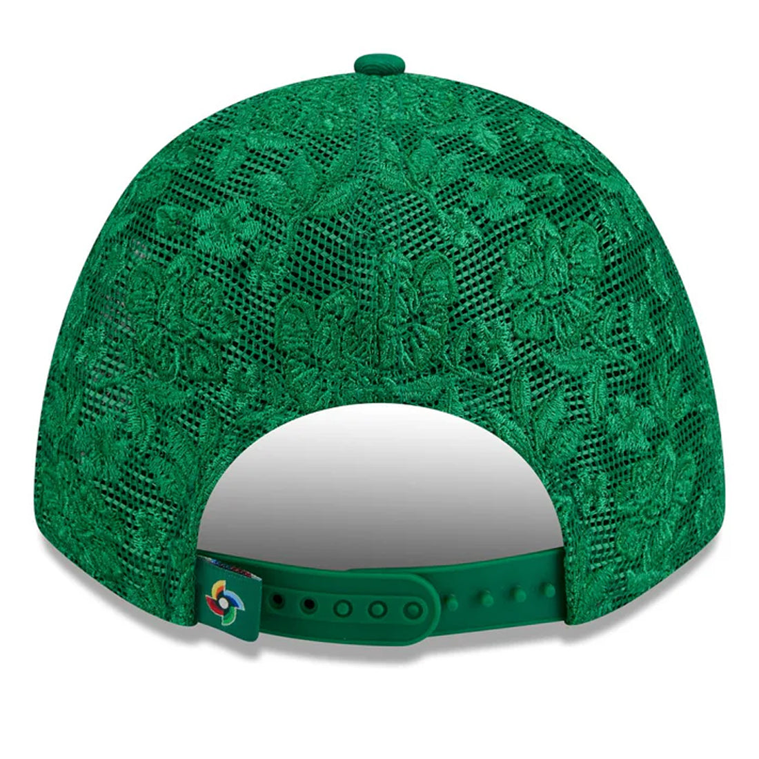 MEXICO WBC WOMEN'S FLORAL MESH 9FORTY M-CROWN TRUCKER HAT - GREEN