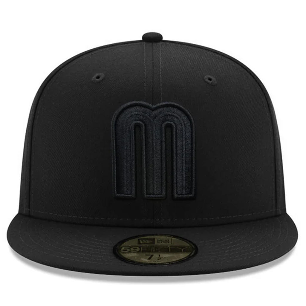 MEXICO WORLD BASEBALL CLASSIC CUSTOM 59FIFTY FITTED HAT - BLACK/BLACK