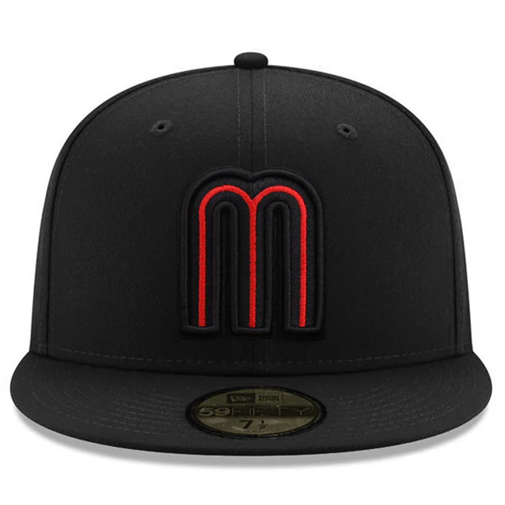 MEXICO WORLD BASEBALL CLASSIC CUSTOM 59FIFTY FITTED HAT - BLACK/SCARLET RED