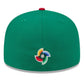 MEXICO WORLD BASEBALL CLASSIC CUSTOM 59FIFTY FITTED HAT - KELLY GREEN/RED