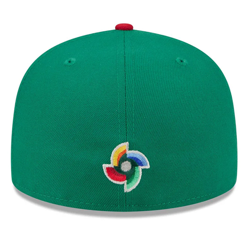 MEXICO WORLD BASEBALL CLASSIC CUSTOM 59FIFTY FITTED HAT - KELLY GREEN/RED