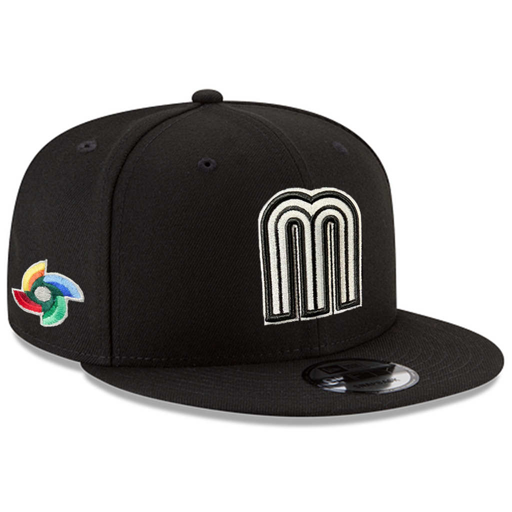 MEXICO WORLD BASEBALL CLASSIC CUSTOM 9FIFTY SNAPBACK HAT - BLACK/WHITE