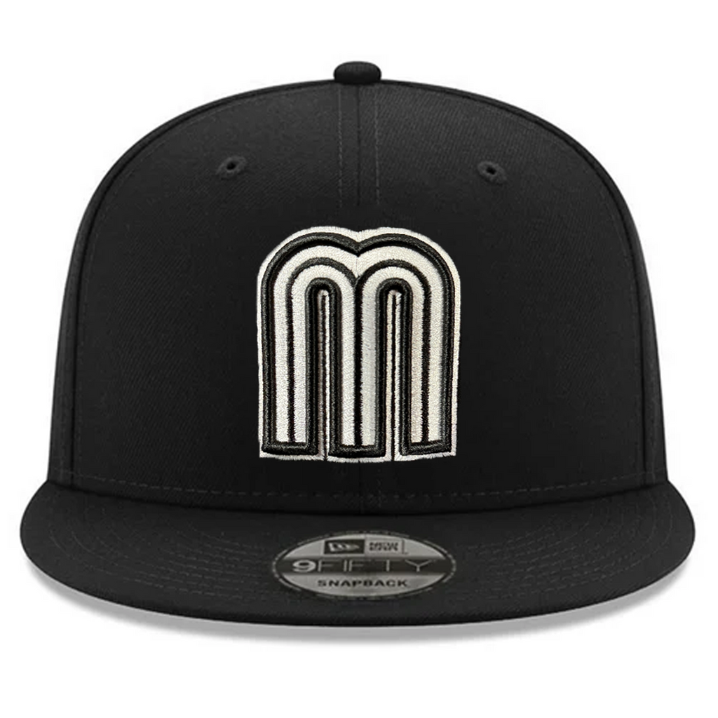 MEXICO WORLD BASEBALL CLASSIC CUSTOM 9FIFTY SNAPBACK HAT - BLACK/WHITE