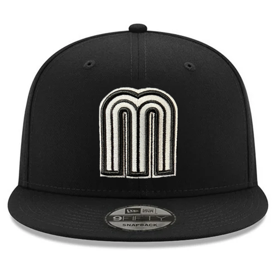 MEXICO WORLD BASEBALL CLASSIC CUSTOM 9FIFTY SNAPBACK HAT - BLACK/WHITE