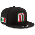 MEXICO WORLD BASEBALL CLASSIC CUSTOM 9FIFTY SNAPBACK HAT - BLACK