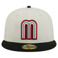 MEXICO WORLD BASEBALL CLASSIC TWO TONE  CUSTOM 59FIFTY FITTED HAT - CHROME WHITE/BLACK