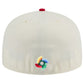 MEXICO WORLD BASEBALL CLASSIC TWO TONE  CUSTOM 59FIFTY FITTED HAT - CHROME WHITE/RED
