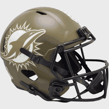 MIAMI DOLPHINS 2022 SALUTE TO SERVICE FULL-SIZE REPLICA SPEED HELMET