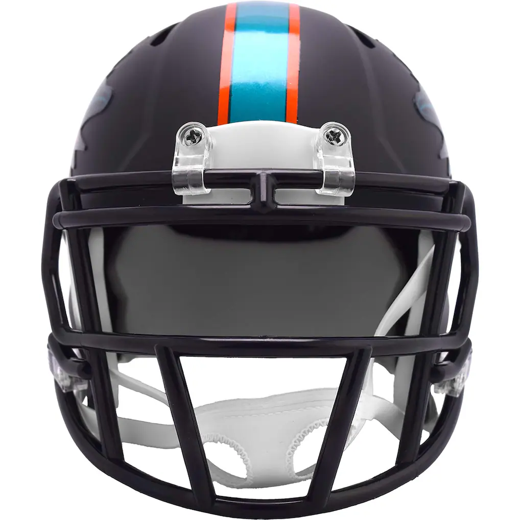 afc mini football helmets MIAMI DOLPHINS 2025 NFL RIVALRIES ONFIELD ALTERNATE RIDDELL SPEED MINI – JR'S SPORTS