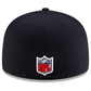 MIAMI DOLPHINS 2025 NFL RIVALRY SIDELINE COLLECTION 59FIFTY FITTED HAT - PITCH BLUE
