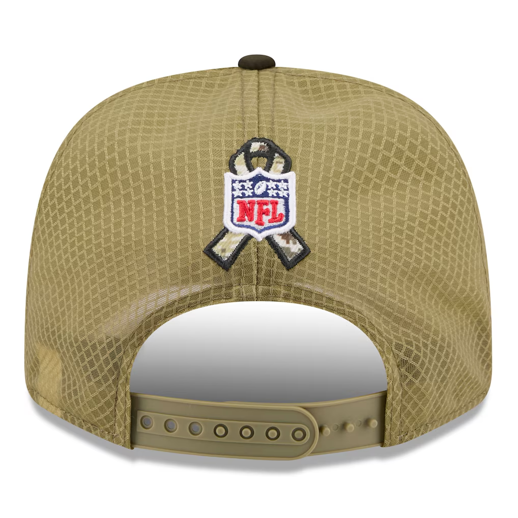 MIAMI DOLPHINS 2025 NFL SALUTE TO SERVICE 9SEVENTY ADJUSTABLE HAT - GREEN